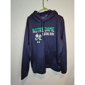 Under Armour Mens Notre Dame Fighting Irish Team Hoodie Sweatshirt Large 2XL